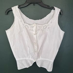 Antique French Cotton Camisole/Corset Cover